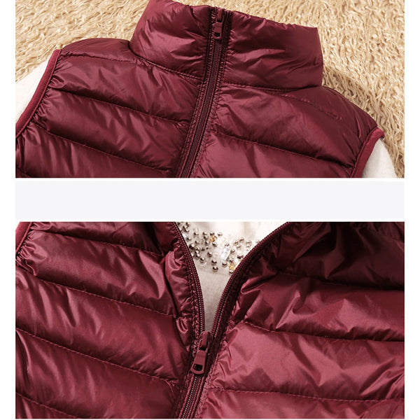 Sleeveless Ultra Light Down Vests Windproof