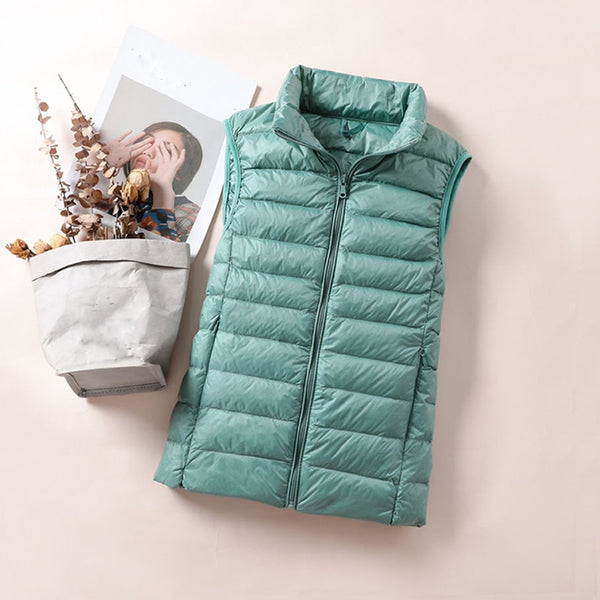 Sleeveless Ultra Light Down Vests Windproof