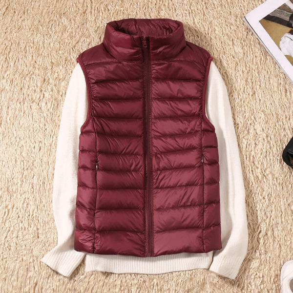 Sleeveless Ultra Light Down Vests Windproof