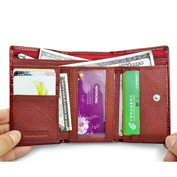 Small Leather Clutch Coin Purse