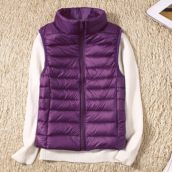 Sleeveless Ultra Light Down Vests Windproof