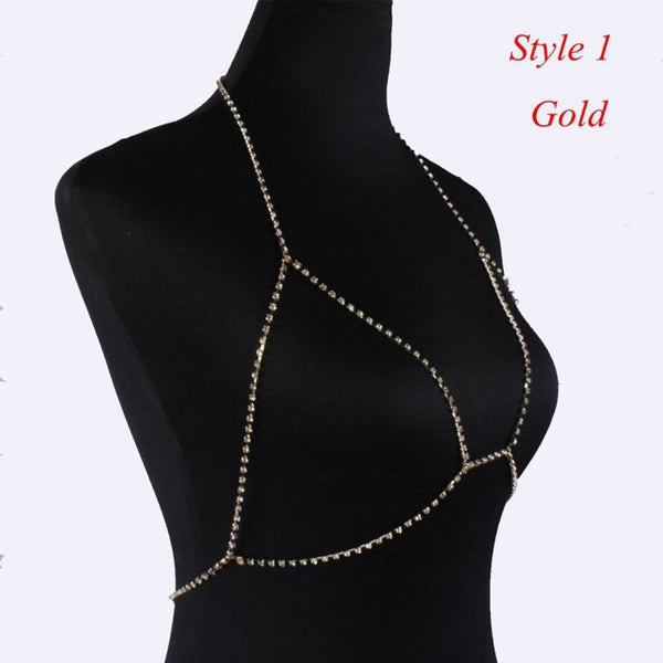 Sexy Bikini Bust Waist Hip Chain