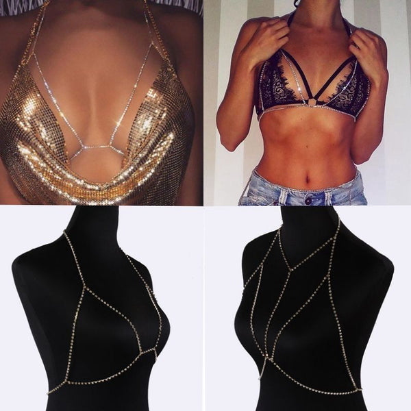 Sexy Bikini Bust Waist Hip Chain