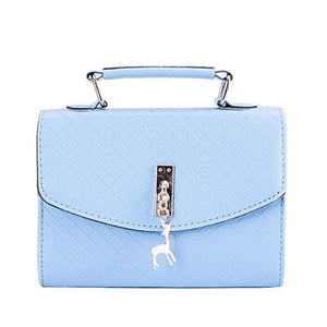 Messenger Bags Leather Flap Plaid Hard HandBags.