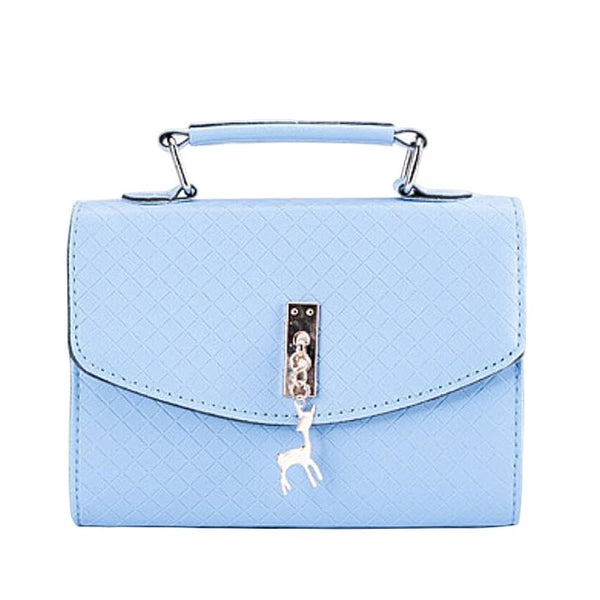 Messenger Bags Leather Flap Plaid Hard HandBags.