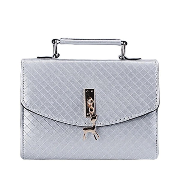 Messenger Bags Leather Flap Plaid Hard HandBags.