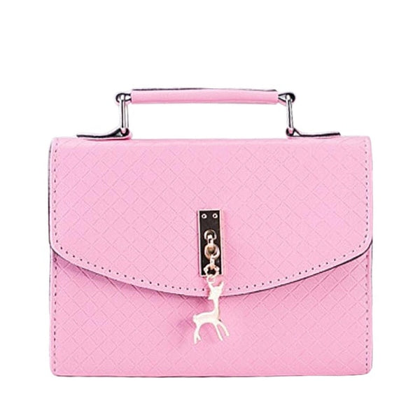 Messenger Bags Leather Flap Plaid Hard HandBags.