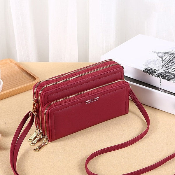 Women Turn Lock Mini Bag Messenger.