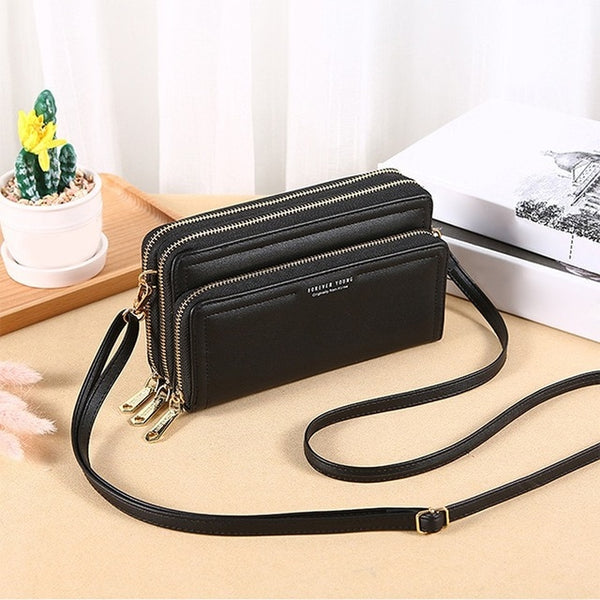Women Turn Lock Mini Bag Messenger.