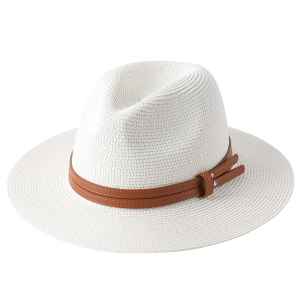 New Women/Men Panama Soft Shaped Straw Hat.