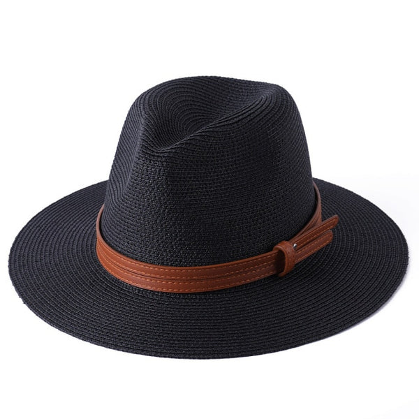 New Women/Men Panama Soft Shaped Straw Hat.