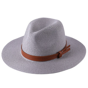 New Women/Men Panama Soft Shaped Straw Hat.