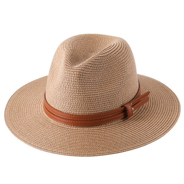 New Women/Men Panama Soft Shaped Straw Hat.