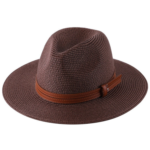 New Women/Men Panama Soft Shaped Straw Hat.