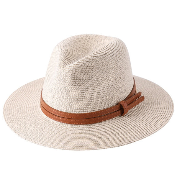 New Women/Men Panama Soft Shaped Straw Hat.